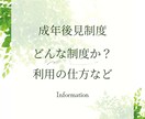 成年後見制度の利用について、相談に乗ります ３日間、メッセージで成年後見の内容や手続きの相談に乗ります イメージ1