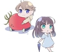 かわいいデフォルメキャラ描きます アイコン、動画素材等に利用できるデフォルメキャラを作成します イメージ1