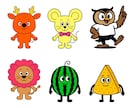 商用OK！キャラクターイラスト制作します SNSアイコン、挿絵、グッズデザインなど心を込めて制作 イメージ3