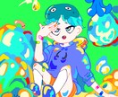カラフルでポップなイラスト、アイコンを描きます SNS、ブログ、商用にお使い下さい。貴方だけのイラストを イメージ1