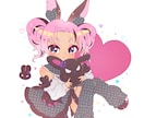 SD❁︎ミニキャラ︎❁﻿デフォルメイラスト描きます 動画やアイコン、グッズなどにどうぞ！全身描きます❀ イメージ4