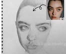 鉛筆画・似顔絵をスケッチスタイルで描きます SNSのアイコンとしても◎他との差別化になりますよ〜！ イメージ1