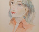 柔らかくあたたかみのある似顔絵描きます 水彩画で、その人らしさを表現します イメージ3