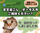 画像・PDF・手書きデータ等の文字起こしをします Pランク出品者による、安価・迅速・丁寧な作業。データ入力も◎ イメージ1
