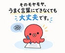 モヤモヤ悩み、チャットでじっくり整理・言語化します AIに相談してもしっくりこない悩みを、一緒に整理します イメージ1