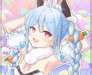アイコン・サムネイル等イラスト描きます 胸上・腰上のポップなイラスト！商用利用可・簡易背景付き イメージ1