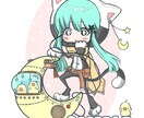 猫フードを被った女の子、男の子描きます ９月26日～10月末まで特別価格10名様サイズアップ無料 イメージ1