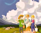 夏と少年のイラストを描きます Photoshop、sai、clipStudioなど使います イメージ2