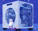絵本のような個性的な一枚絵を描きます 様々な用途に！ゆるデフォルメでシンプル〜背景込など対応！ イメージ4