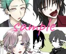 夢絵･ミニキャラ･アイコン･立ち絵描きます できる限りご要望に沿って作成させていただきます！ イメージ2