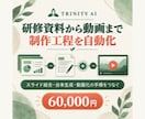 研修資料から動画までの自動化を支援します スライド結合・台本生成・動画化の手順をつなぐ イメージ1