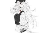かっこいい絵柄でイラスト描きます TRPG立ち絵、歌ってみたMVなどお描きします イメージ9
