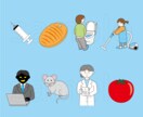 ベクターイラストを描きます かわいくて丸っこいカットイラストで個性を出そう イメージ2