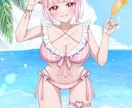 最短当日⭕️かわいい水着イラスト描きます 商用料金込み‼️夏にピッタリな水着量産イラストです！ イメージ3