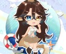 商用利用無料♢可愛いミニキャラ制作します キラキラな瞳が好きな方におすすめです！配信やグッズにも◎ イメージ1