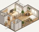 鳥瞰図作成×家具提案で理想の空間を実現します インテリアと家具のトータルコーディネート イメージ3