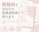 数秘術であなたの取扱説明書を作ります 生年月日から本質・才能・恋愛や仕事の傾向を読み解くPDF鑑定 イメージ1