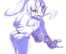 圧倒的手描き感！！目を引くキャラクター描きます 手描き感のあるキャラクターを描かせていただきます。版権も可！ イメージ6