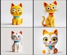 先着3名様1,000円で猫に特化したロゴ制作します 猫好きのための一筆入魂します！ イメージ5