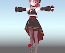3Dモデルの衣装・小道具類を制作します Vtuber・VRC等で使用できる3D衣装・小道具類の制作 イメージ2
