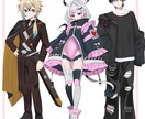 立ち絵イラストをデザイン・作成致します ＴＲＰＧ、Vtuber、IRIAM、の立ち絵を制作致します。 イメージ3