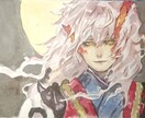 水彩画と電子絵画ます 手描きやタブレットを使った絵で作られたOCキャラクター。 イメージ6