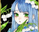 水彩イラストでのキャラクターイラスト描きます あなたの素敵なキャラクターを水彩イラストで表現します イメージ6
