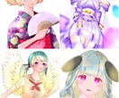 SNSのプロフィール画像、アイコン画像を描きます かなりお安く、丁寧にお作りします！ イメージ2