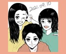 ポップで可愛い人物イラストを作成します アイコンイラストから思い出の写真のイラストまで作成します♪ イメージ4