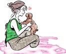 カラー・全身料金込！動物と女の子のイラスト描きます 商用利用可！動物との可愛い時間を絵に落とし込みます イメージ6