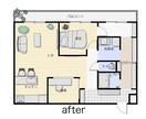 リノベーション物件のビフォーアフター図面作成します ・「この物件、こんなに変わるんだ」を見える化 イメージ4