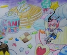小〜大サイズ色紙描きます コピック、水彩色鉛筆を使って描きます イメージ3