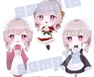 SD(デフォルメ)キャライラストを作成します SNS・ブログ・動画等なんでも使用OKです!! イメージ3