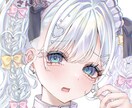 修正無制限♡きゅるきゅるなイラストをお描きします 儚い系（地雷系、メンヘラ系）の女の子を描くのが得意です！ イメージ1