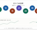 公式データ自動取得のロト7分析AIます 公式データ×AIで毎週自動更新される予想ロジック イメージ2