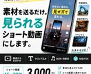丸投げOK、素材を送るだけ。ショート動画制作します 【構成・テロップ・丸投げOK】15~30秒 3000円 イメージ1
