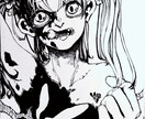 キャラデザ、似顔絵、一枚絵、描きます ＊モノクロイラスト（一色のみ色追加可能）＊ イメージ4