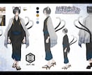 VTuber立ち絵・IRIAM・一枚絵他 描きます Live2Dパーツ分け・歌みた・サムネ・三面図・ロゴOK！ イメージ2