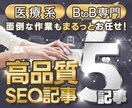 3名様限定！ 1文字1.5円〜記事作成します プロクラウドワーカーが高品質な5記事を執筆します イメージ1