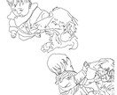 大切な写真をシンプルな線画イラストでお届けします 真心こめた線で描く、心に残る一枚 イメージ3