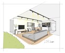 1級建築士がiPadでLDKのパースを作成します !新築祝いにも|ラフ案修正無制限★ イメージ2