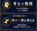 初回限定!あなたの悩みを整理、思考の解体します 様々な困り事や迷いを整理!現実的な選択肢を一緒に考えましょう イメージ2