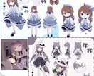 ゆるめ+かわいいキャラクターイラストを制作します MVやVの配信向けのイラスト、パーツ分けもok！ イメージ8