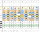 シフト希望をボタン1つで自動表にします 月間シフト表が自動完成。現場目線で作ります イメージ2