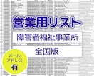 障害者福祉事業所リスト[7021件]販売します 就労継続支援A型・就労移行支援事業所 全国(件/1.4円) イメージ1