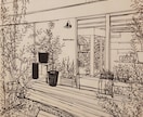 住宅、店舗など建築物のイラスト描きます 愛着のある建築物をイラストにしたい方へ イメージ3