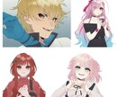SNSやサムネで使うアイコンイラストを描きます 今なら！顔中心￥1000です！ イメージ2
