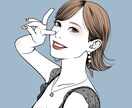 雰囲気のある似顔絵描きます 似顔絵 結婚 出産 誕生日 お祝い SNSアイコン等 イメージ3
