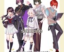 TRPG、配信、動画、IRIAM等立ち絵描きます 丁寧な対応で、複数ラフの提示可能です！キャラデザ無料！ イメージ4