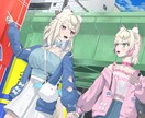 アニメ塗りでキャラクターの半身イラストを描きます スチル、アイコン等、サムネール用のイラストをご希望の方に！ イメージ4